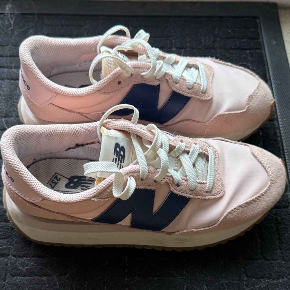 New Balance Pink and Yellow Sneakers